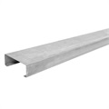 image - galvanized lower header -94" wide